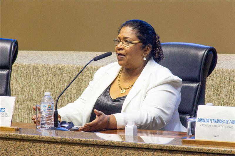 A secretária Municipal de Assistência e Desenvolvimento Social (SMADS), Eliana Gomes.
