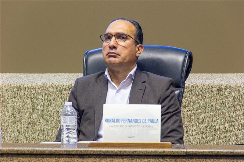 O Chefe de Gabinete da SMADS, Ronaldo Fernandes de Paula